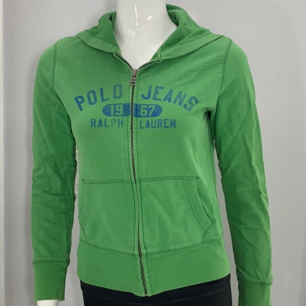 Ralph Lauren Green Zip-Up Hoodie